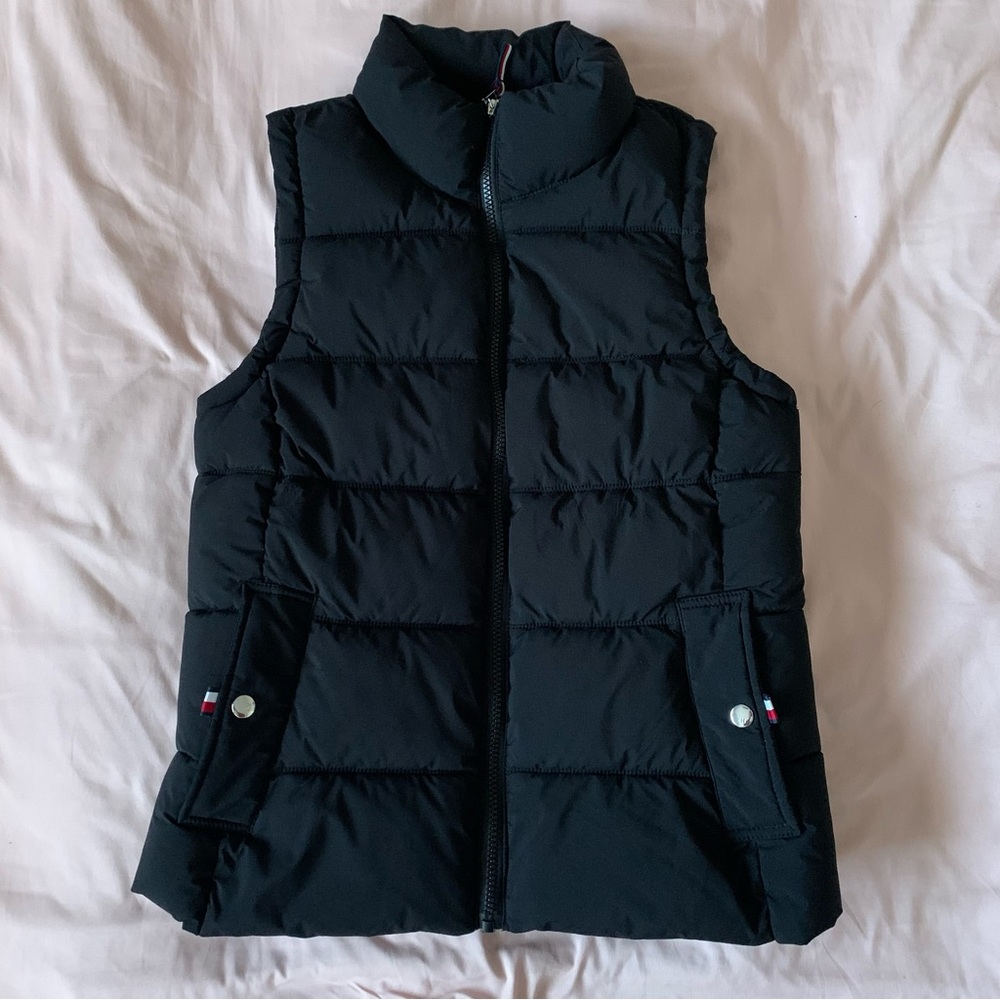 Tommy Hilfiger THFlex Women's Black Puffer Vest-XSmall